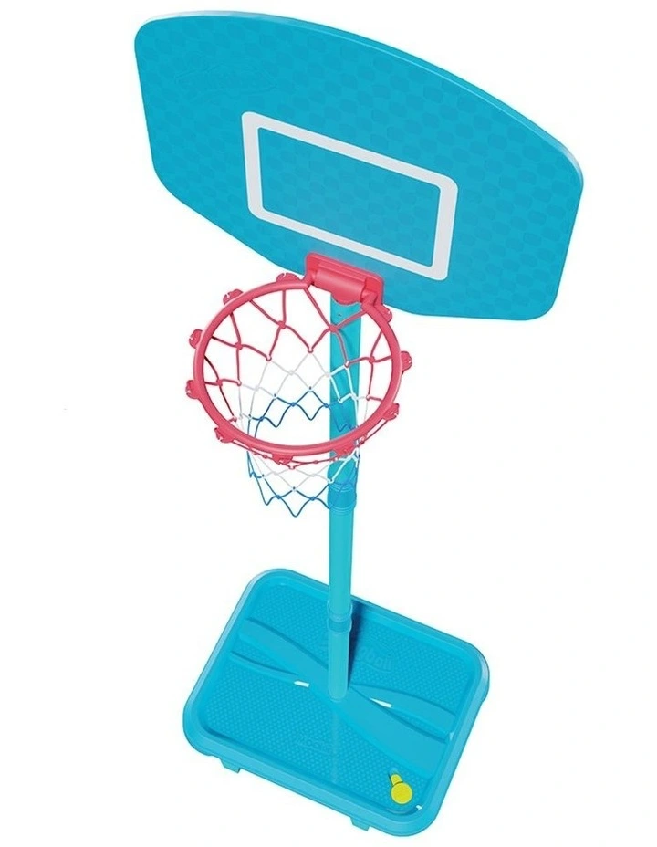 First Adjustable Basketball Hoop in Light Blue