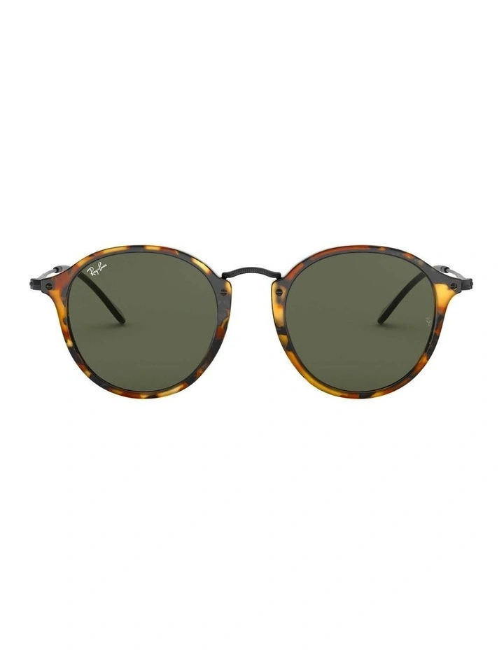 Round Fleck Brown RB2447 Sunglasses