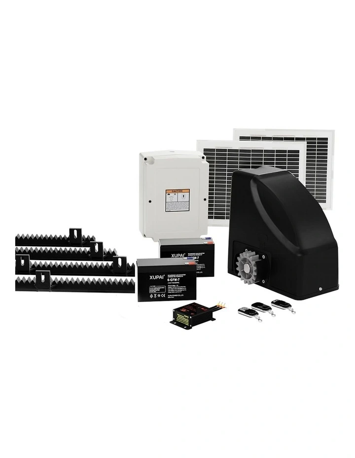 Automatic Sliding Gate Opener Kit 20W Solar 4m 600kg