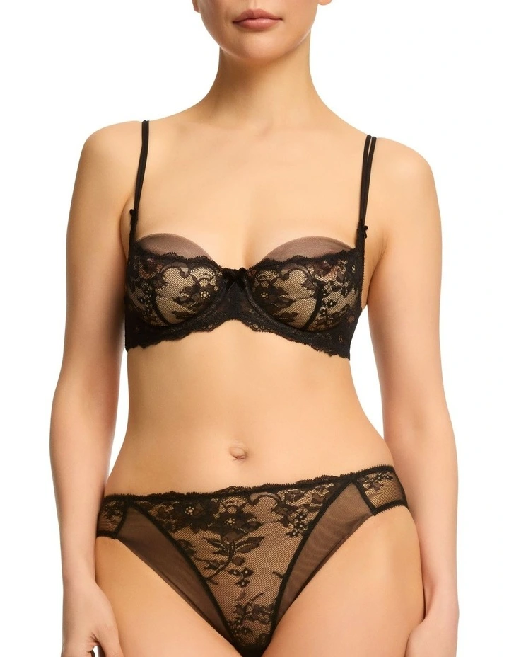 Yva Underwire Bra D59052 in Black