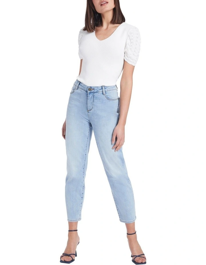Girlfriend Jean in Light Wash