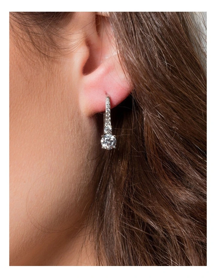 Iconic Bridal Daphne Silver Earrings