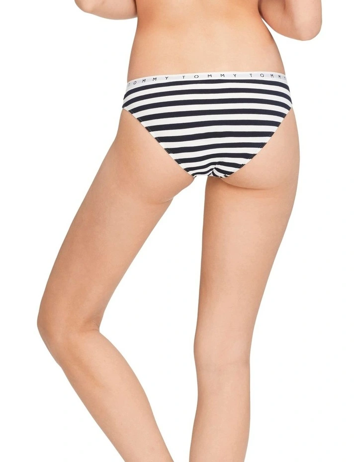 Logo Bikini Brief in Stripe