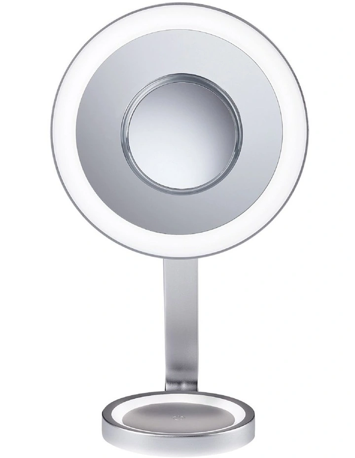 Illuminations Chrome Mirror with LED Light CBEMLRGA