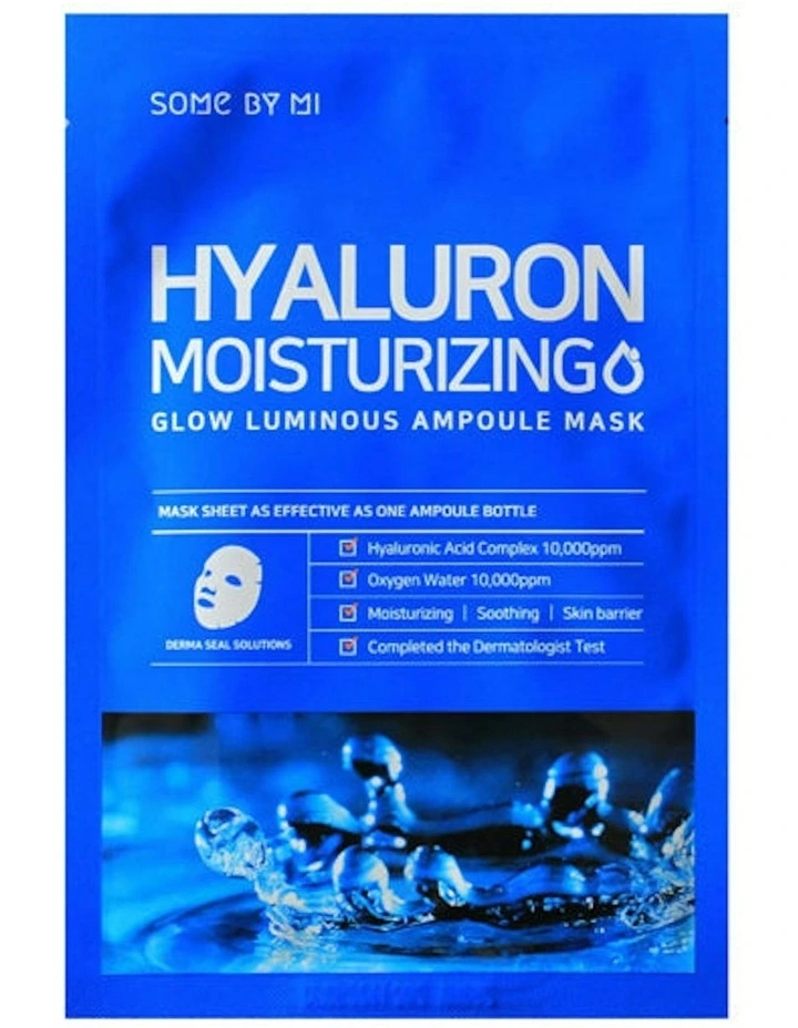 Hyaluron Moisturizing Glow Luminous Ampoule Mask Bundle 10 Pieces