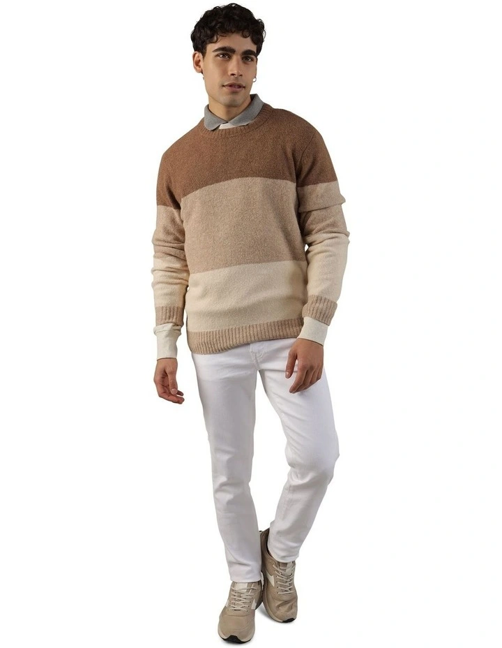 Crewneck Sweater in Brown