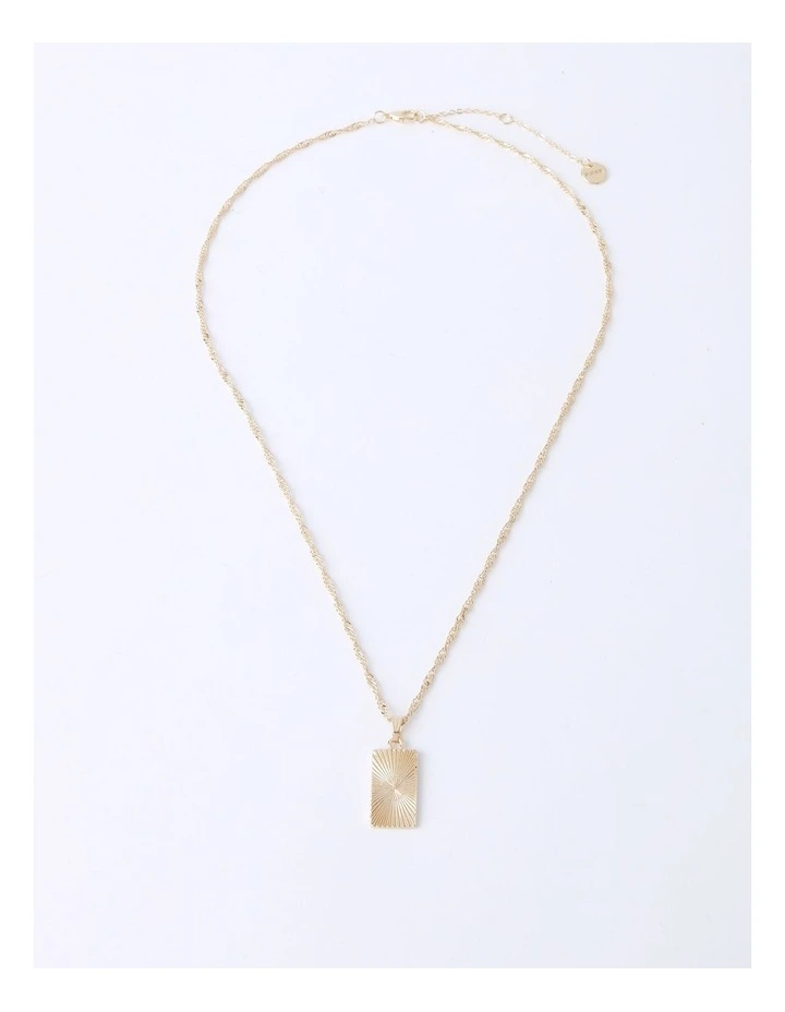 Sunrise Pendant Necklace in Gold