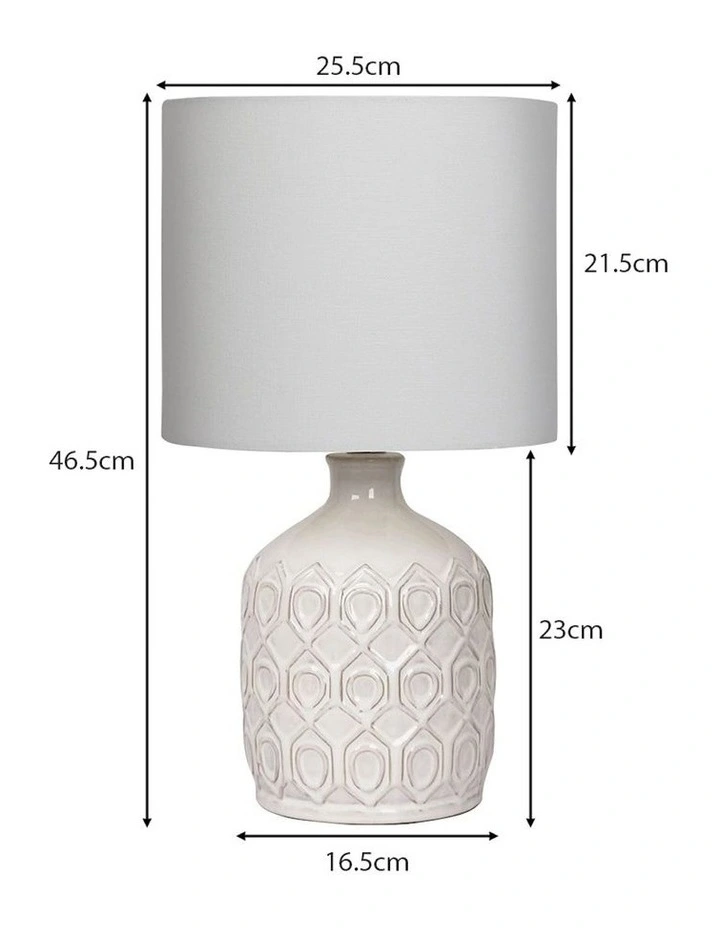 Ceramic Table Lamp in Cream