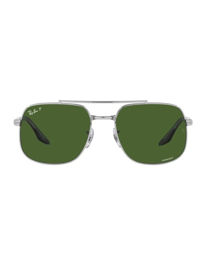 0RB3699 Polarised Sunglasses in Silver