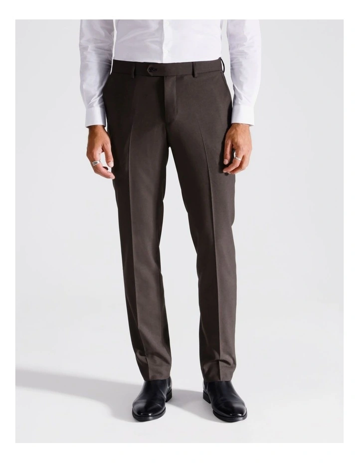 Tailored Trouser in Puppytooth Brown