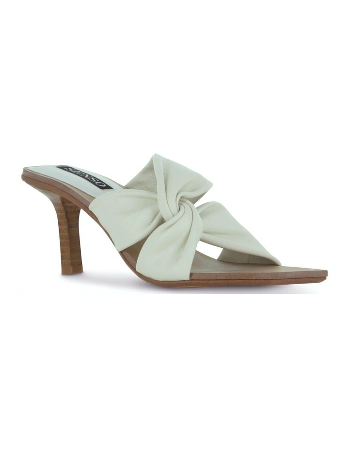 Mila Heeled Sandal in White