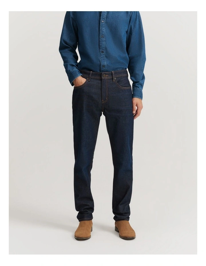 Standard Fit Denim Jean in Rich Raw