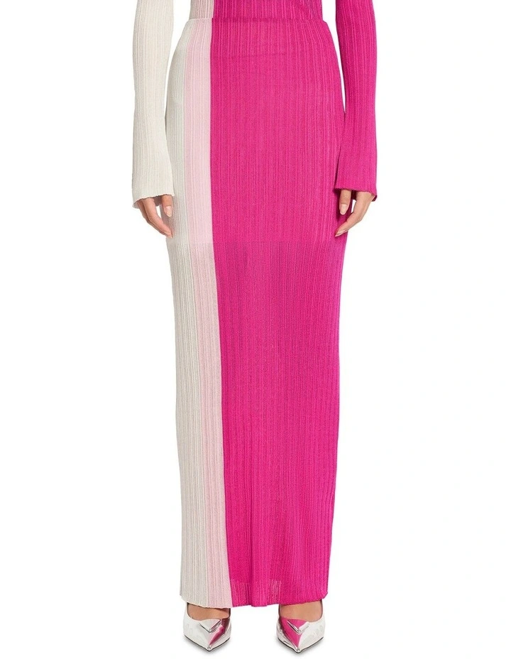 Ryder Knit Skirt in Candy Pink