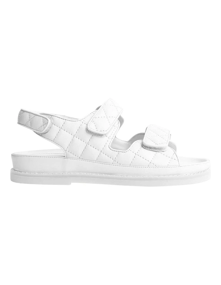 Hiranni White Sheep Nappa Sandals