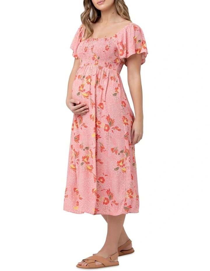 Libby Smocked Dress in Pink