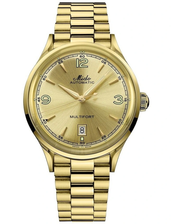 Multifort Powerwind Swiss Watch in Gold