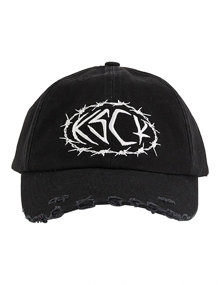 Birstall Dad Cap in Jet Black
