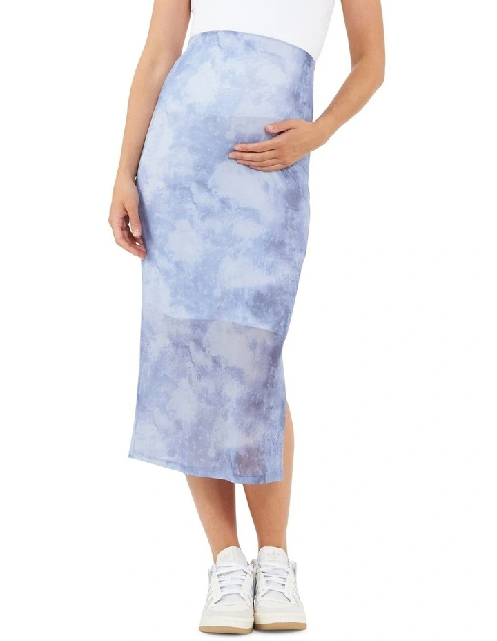 Marni Mesh Skirt in Sky Blue