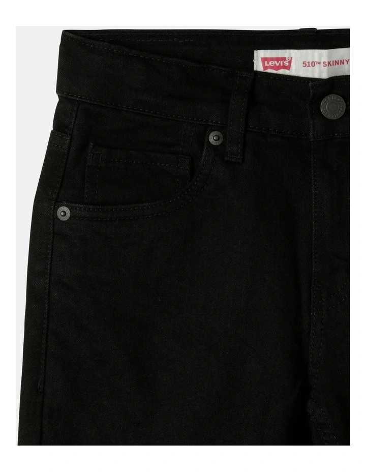 Boys 510 Skinny Fit Jeans in Black
