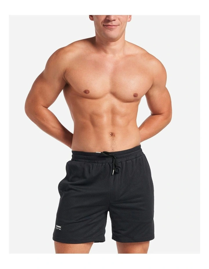 S.S.C. Mesh 6 Short in Black