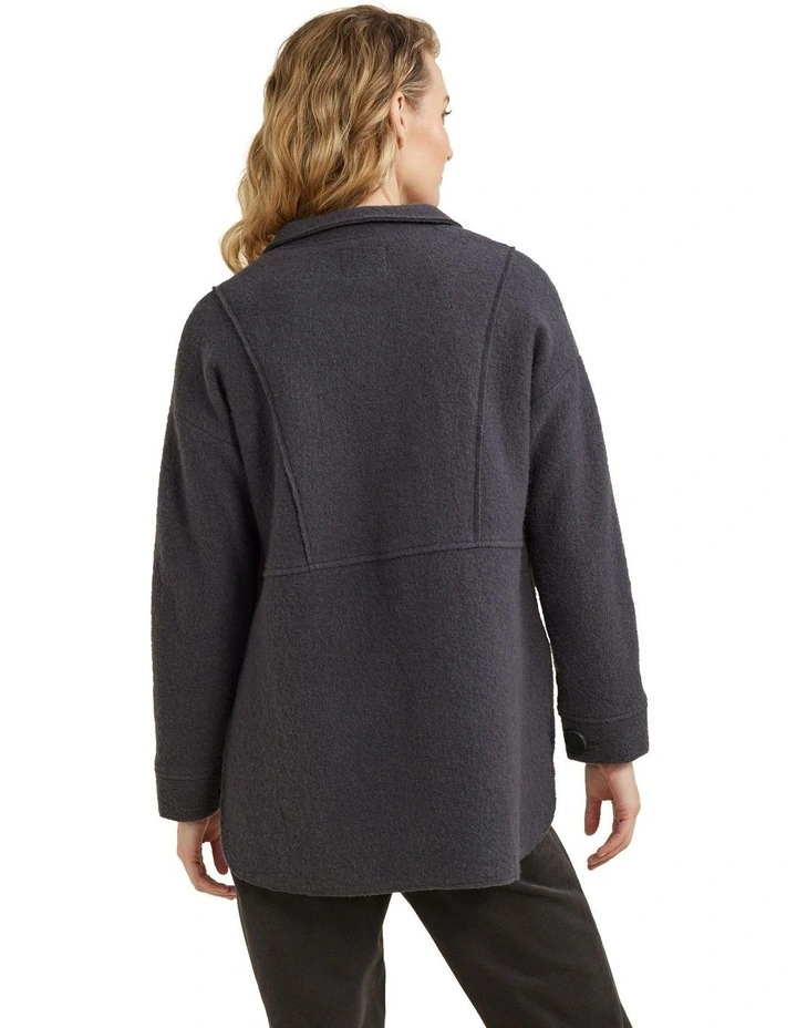 Panelled Jacket in Black