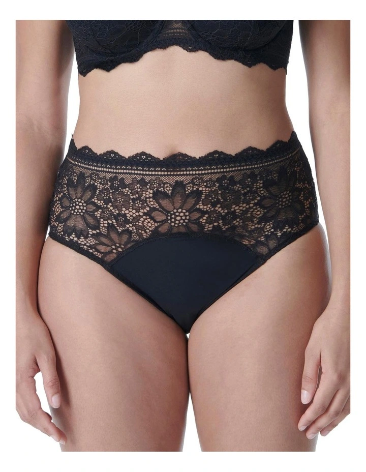 Freesia Culotte Brief in Black