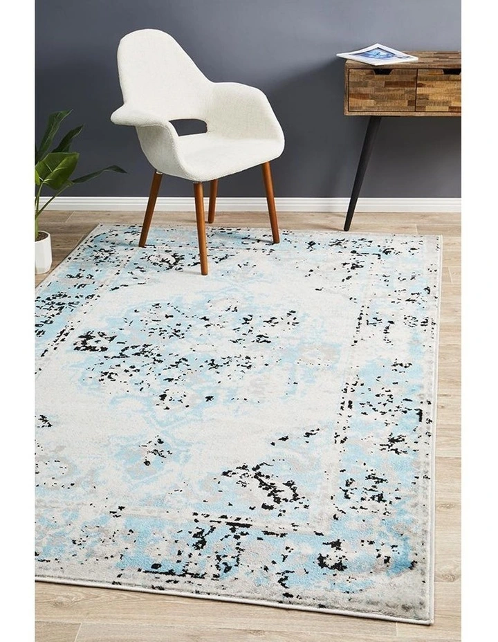 Alexa Transitional Rug Blue Grey