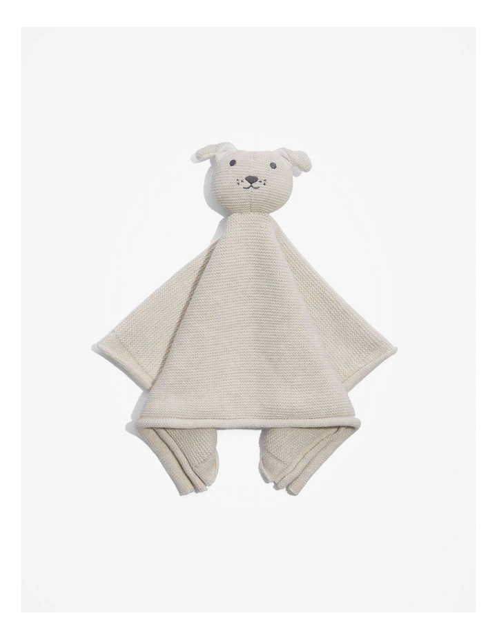 Dog Knit Comforter in Oatmeal Marle