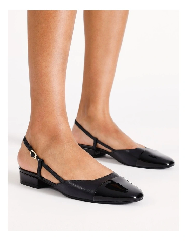 Bethany Flat Shoe in Black