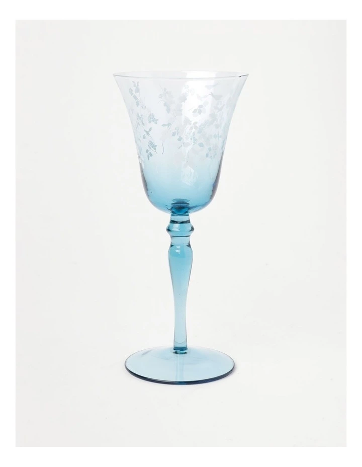 Somerton Wine Glass Set of 4 in Blue