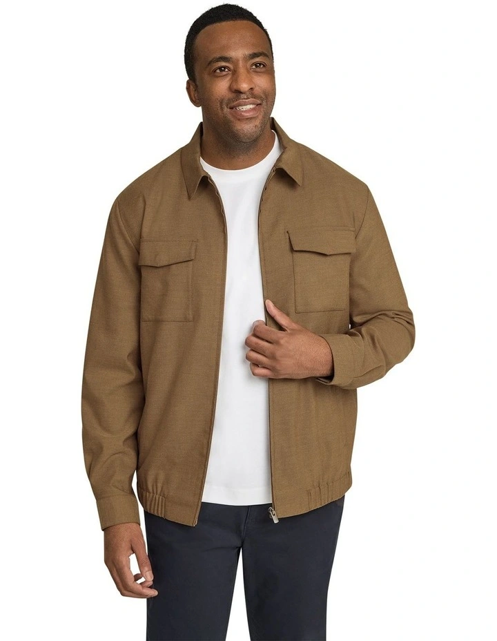 Bowden Smart Harrington Jacket in Camel