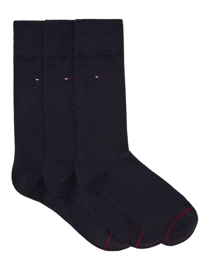 Flag Dress 3 Pack Socks in Blue