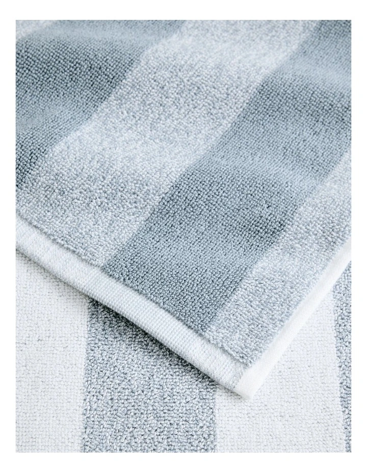 Eve Australian Cotton Bath Mat in Mineral Blue