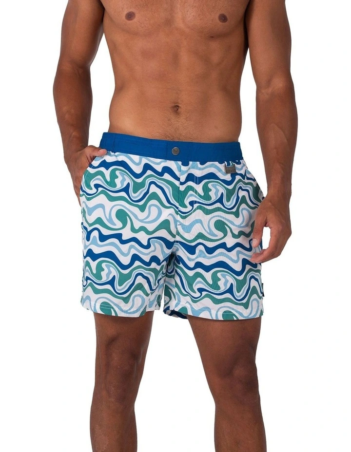 Palm Springs Swim Shorts in Blue