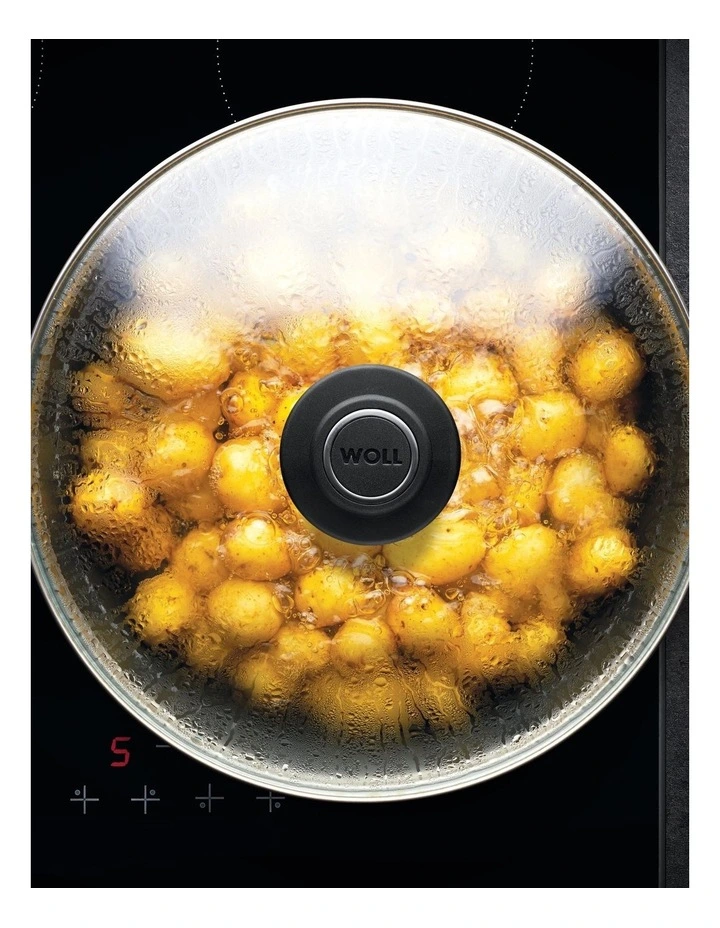 Diamond Lite Induction Stock Pot with Lid 28cm 7.5L in Black