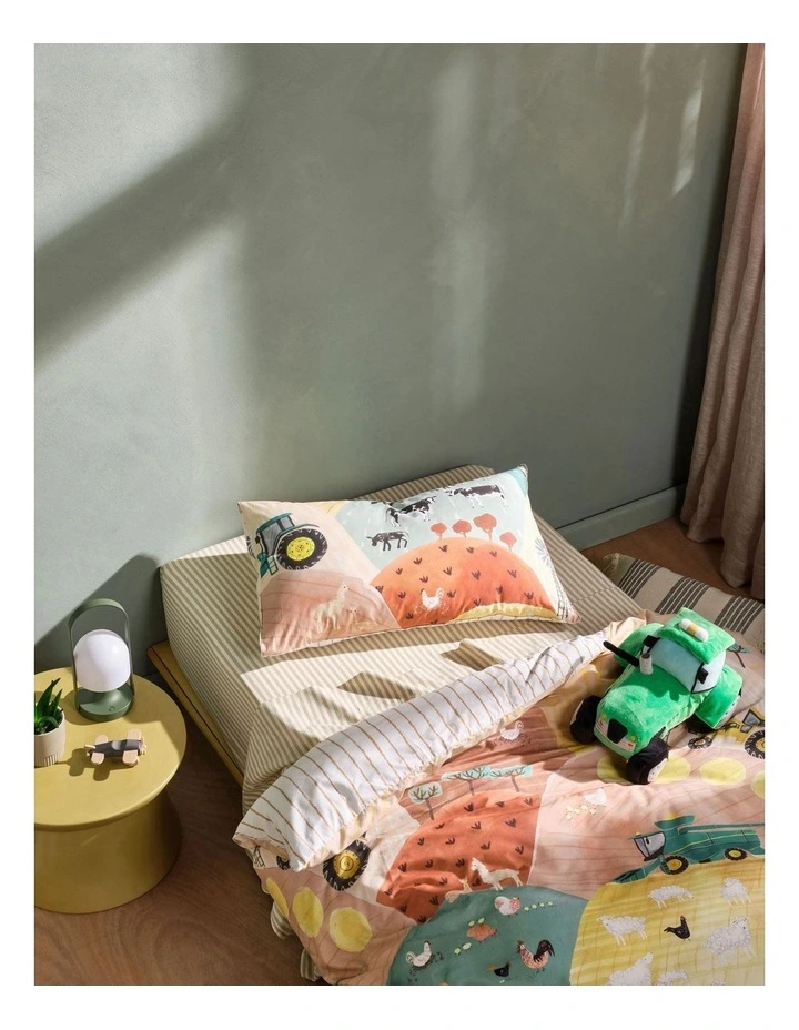 Travis Tractor Novelty Cushion in Green