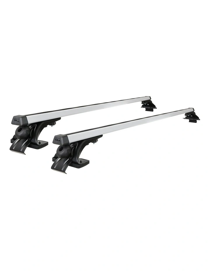 Universal Car Roof Rack 1450mm Cross Bars in Aluminium Silver