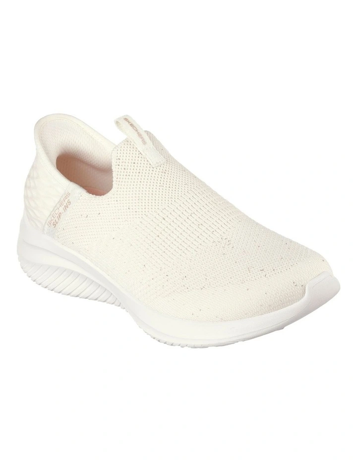 Slip-Ins Ultra Flex 3.0 Shiny Night Sneakers in Off White