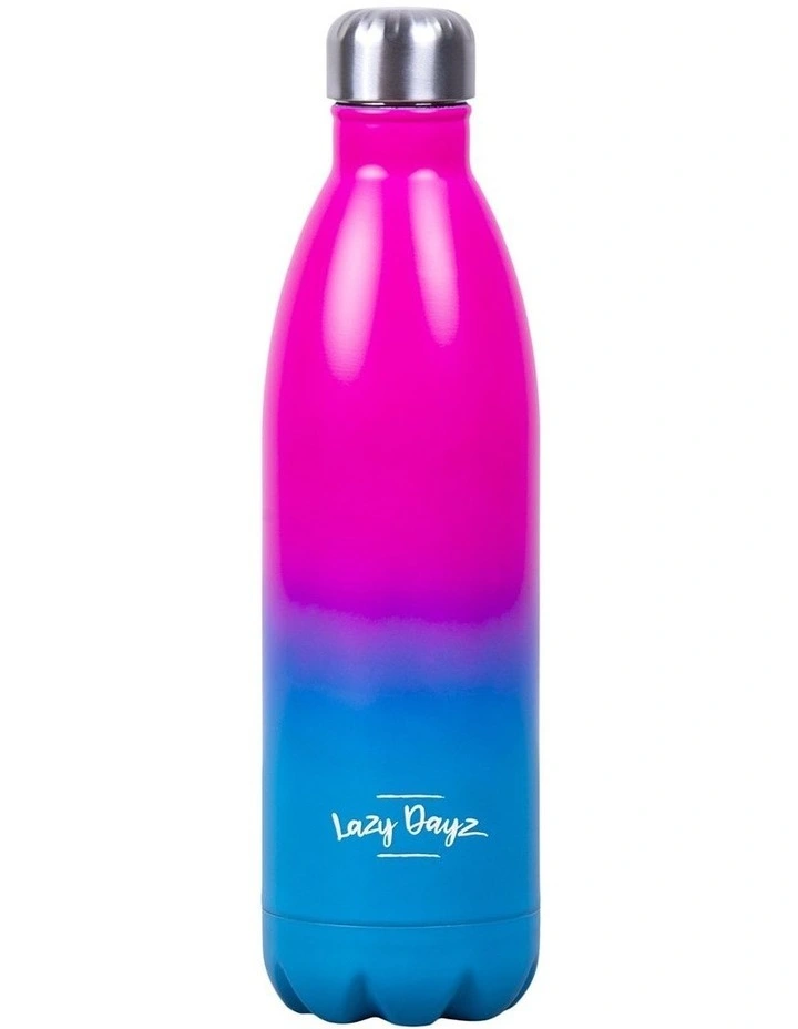 Lazy Dayz Jumbo Drink Bottle 1L Pink Blue Ombre