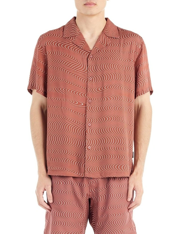 Wave Shirt in Rust