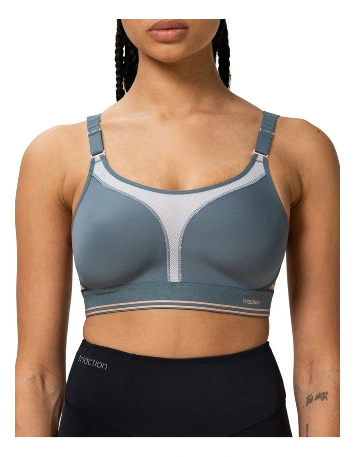 Triaction Extreme Lite Wirefree Sports Bra in Grey