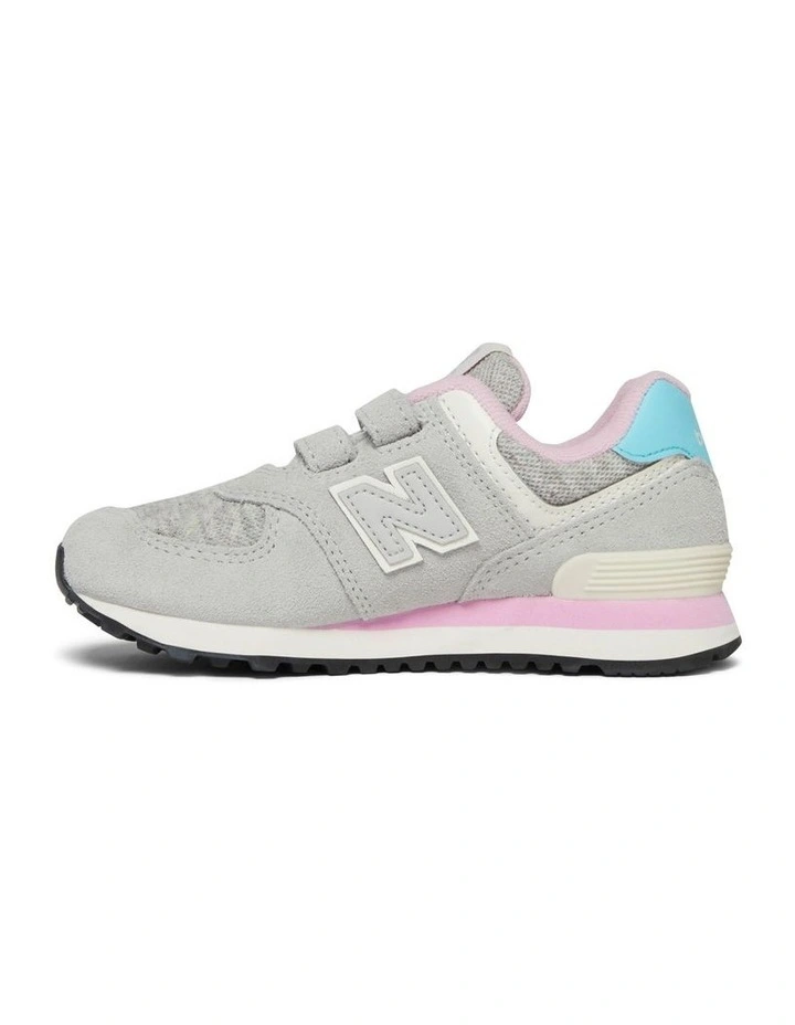 574 V1 Self-Fastening Strap Pre-School Sneakers in Grey