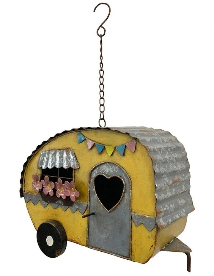 Caravan Hanging Birdhouse Feeder in Multi