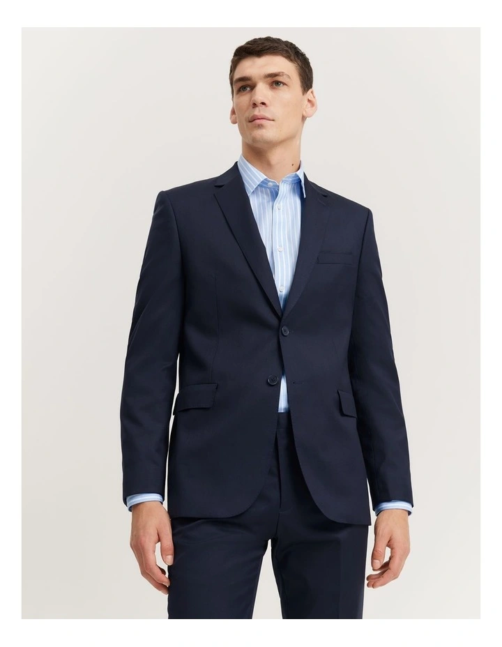 Regular Fit Travel Jacket in Navy
