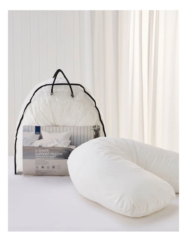 Cloud Support U-Shape Support Pillow in White