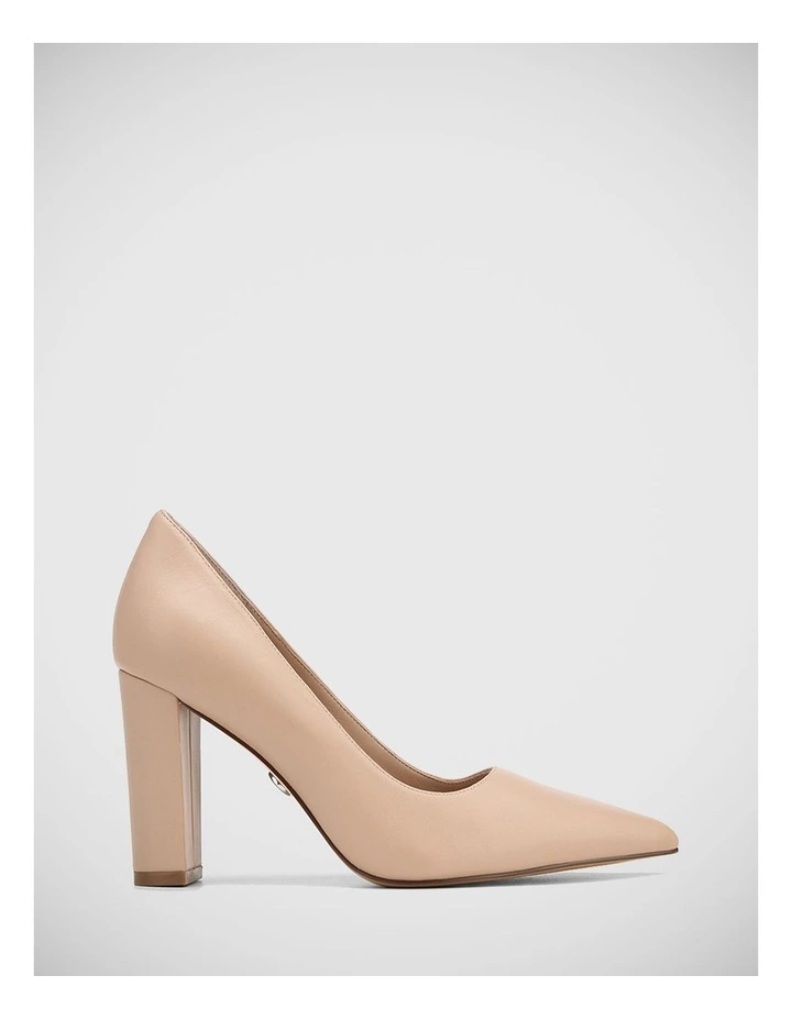 Serena Leather Pump in New Flesh