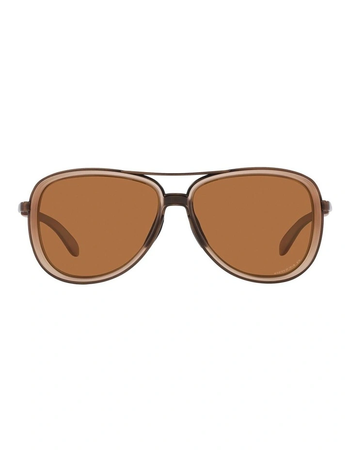 Split Time Polarised Sunglasses in Brown