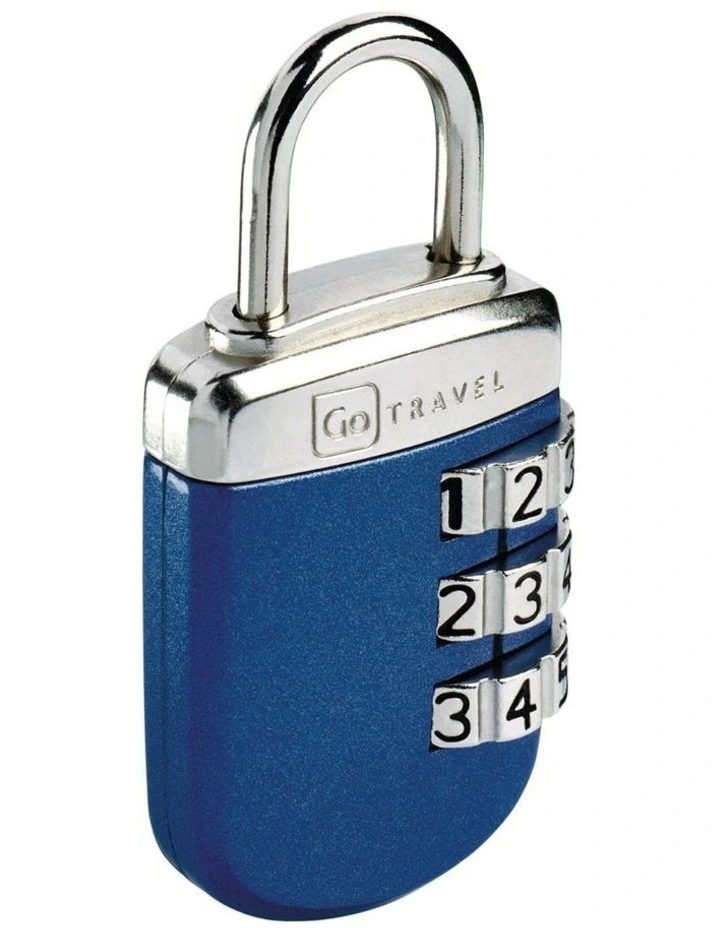 Big Wheel Combi Padlock in Blue