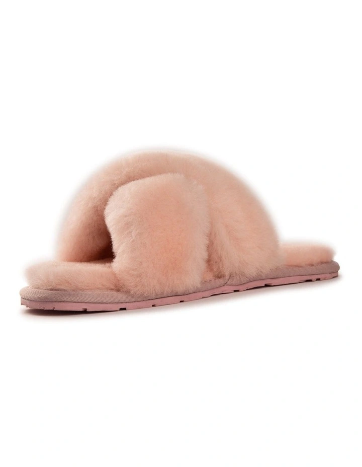 Women Sheepskin Wool Brighton Slippers Pale Pink