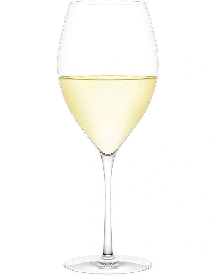Vintage White A Wine Glass Set of 2